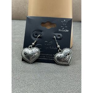 Halle Joy Grace Heart Shape Dangle Earrings